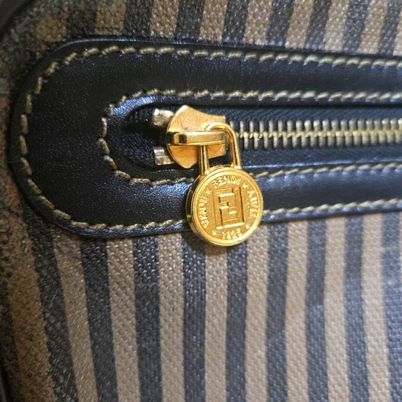 Fendi Pequin Striped Canvas Crossbody Bag - Picture 3 of 16